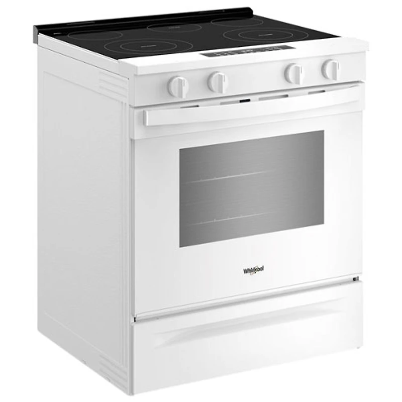 Whirlpool 30" 5.3 Cu. Ft. Fan Convection 5-Element Slide-In Electric Air Fry Range (YWSES4530TW) - White