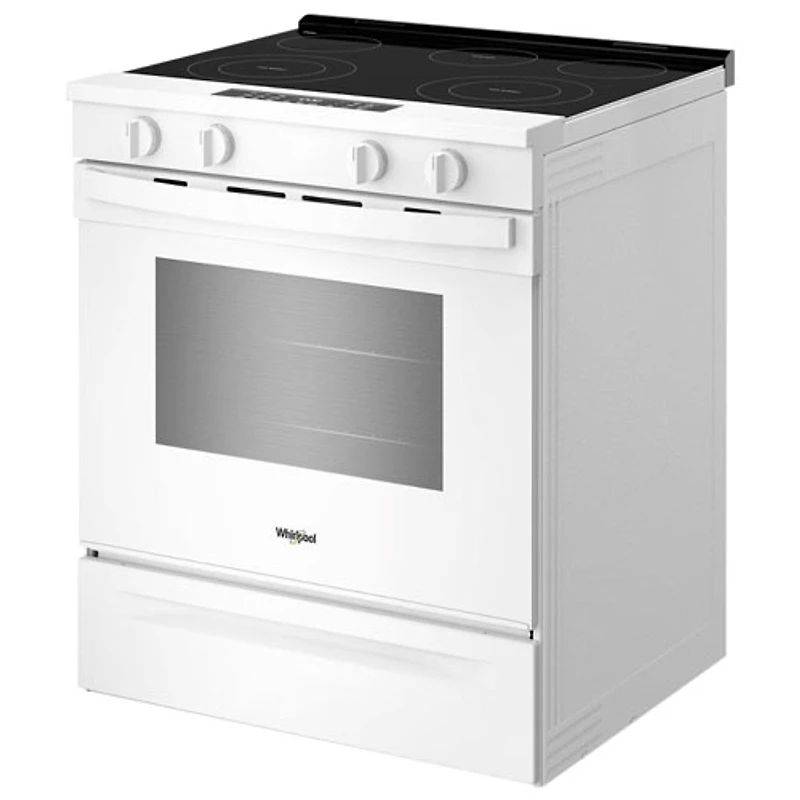 Whirlpool 30" 5.3 Cu. Ft. Fan Convection 5-Element Slide-In Electric Air Fry Range (YWSES4530TW) - White