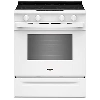 Whirlpool 30" 5.3 Cu. Ft. 5-Element Slide-In Electric Range (YWSES3330TW) - White