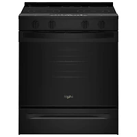 Whirlpool 30" 5.3 Cu. Ft. 5-Element Slide-In Electric Range (YWSES3330TB) - Black