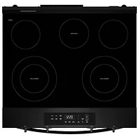 Whirlpool 30" 5.3 Cu. Ft. 5-Element Slide-In Electric Range (YWSES3330TB) - Black