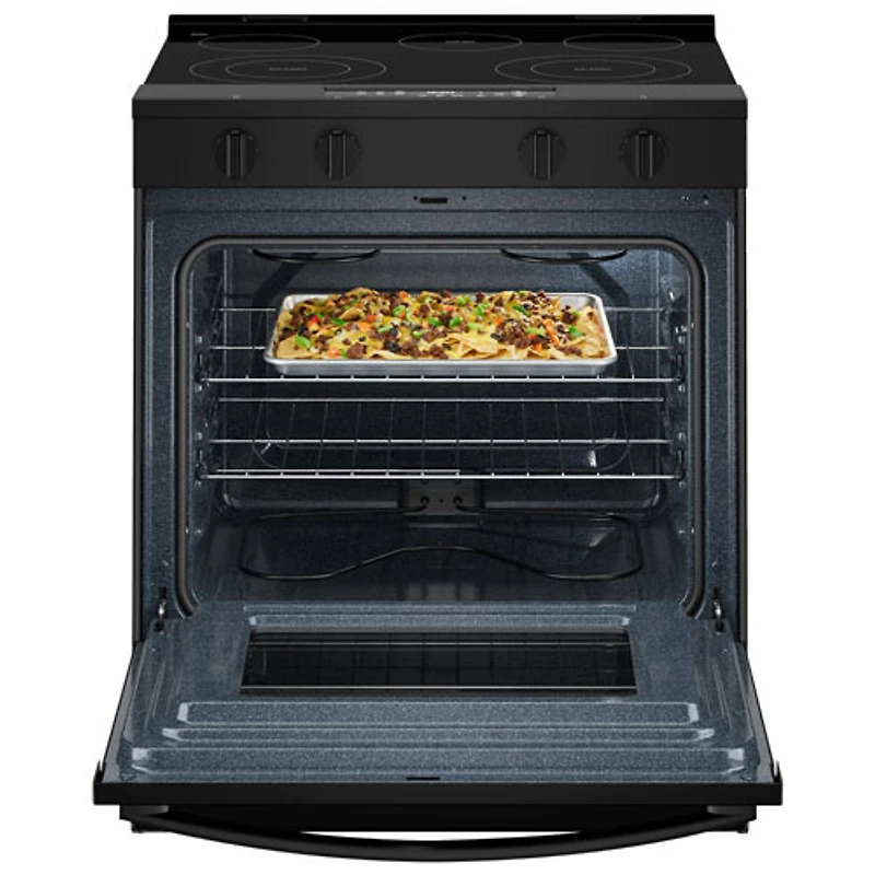 Whirlpool 30" 5.3 Cu. Ft. 5-Element Slide-In Electric Range (YWSES3330TB) - Black