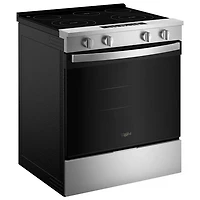 Whirlpool 30" 5.3 Cu Ft 5-Element Slide-In Electric Air Fry Range (YWSES4530TZ) -Fingerprint Resistant Stainless
