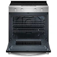 Whirlpool 30" 5.3 Cu Ft 5-Element Slide-In Electric Air Fry Range (YWSES4530TZ) -Fingerprint Resistant Stainless