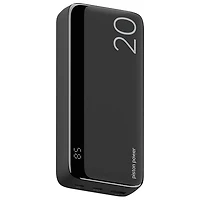 Chargeur portable USB-C double/USB-A de 20 000 mAh Vibrance Piston Power de LOGiiX - Noir