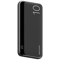 LOGiiX Vibrance Piston Power 10,000 mAh Dual USB-C/USB-A Power Bank - Black