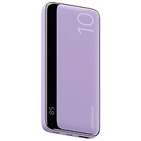 LOGiiX Vibrance Piston Power 10,000 mAh Dual USB-C/USB-A Power Bank - Lavender