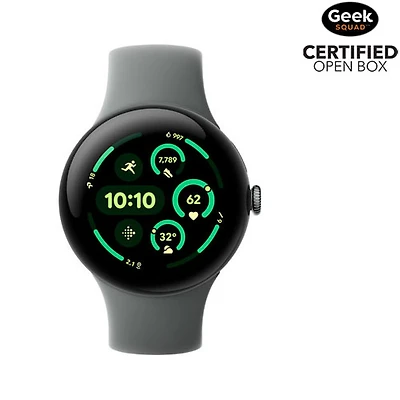 Open Box - Google Pixel Watch 3 (GPS) 45mm Matte Hazel Aluminum Case with Hazel Active Band