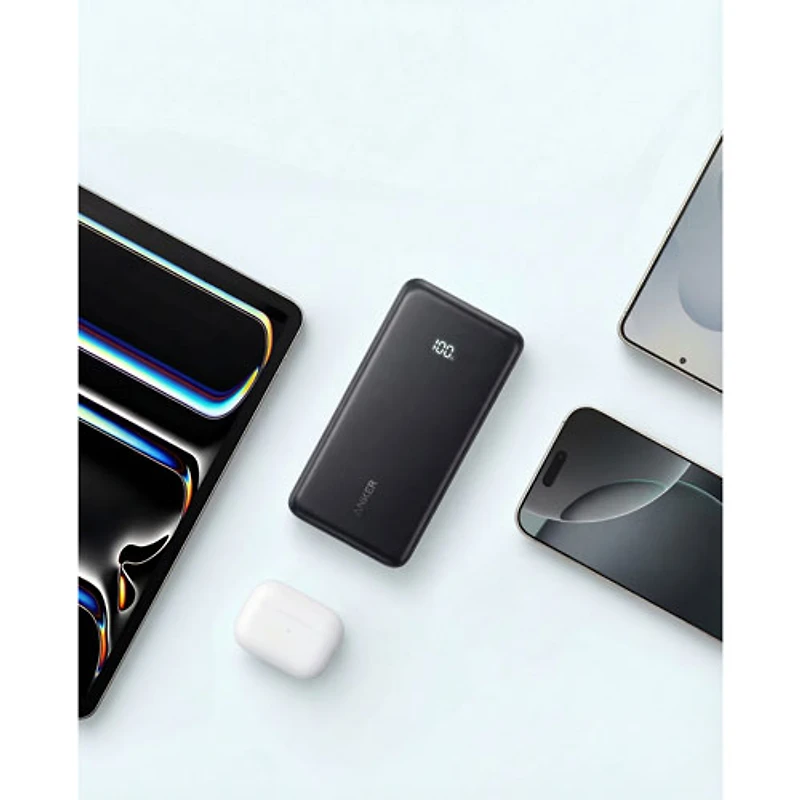 Chargeur portable USB-A/USB-C 22,5 W 20 000 mAh avec câble intégré Zolo d'Anker - Noir