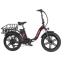 Gotyger Cargo Foldable Fat Tire Electric City Bike (500W Motor / 50km Range / 30km/h Top Speed