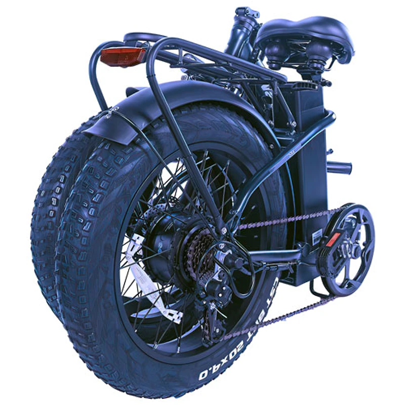 Gotyger Cargo Foldable Fat Tire Electric City Bike (500W Motor / 50km Range / 30km/h Top Speed