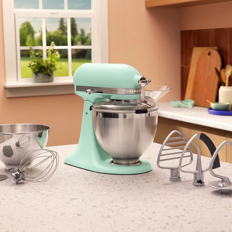 KitchenAid Artisan Tilt-Head Stand Mixer w/ Accessory Pack -5Qt-325-Watt- Spearmint - Colour of the Year - Exclusive Retail Partner