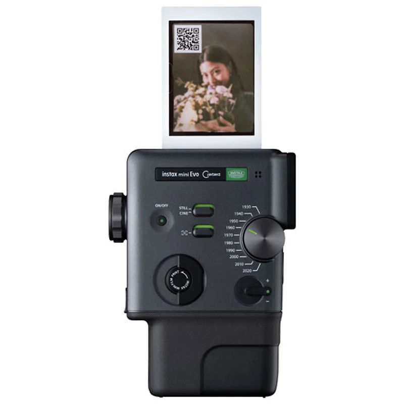Fujifilm Instax Mini Evo Cinema Hybrid Instant Camera - Black