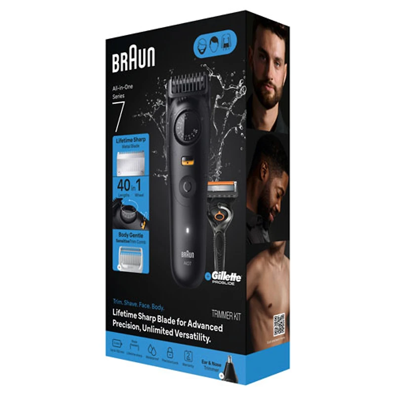 Trousse de soins sans fil tout-en-un avec ou sans eau Series 7 de Braun (AIO7530)