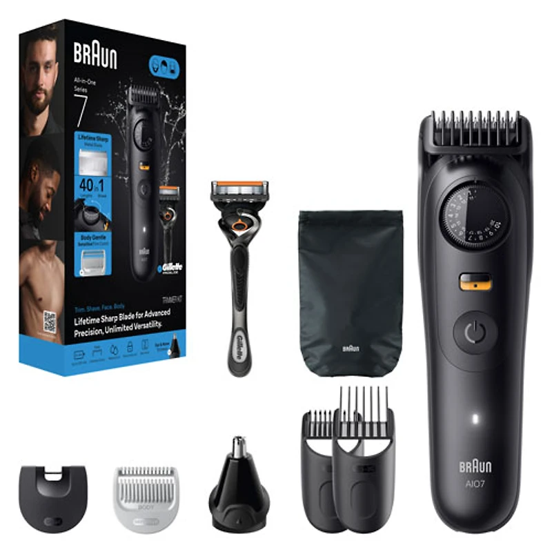 Trousse de soins sans fil tout-en-un avec ou sans eau Series 7 de Braun (AIO7530)
