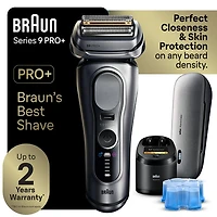 Rasoir sans fil à grille avec ou sans eau Series 9 PRO+ de Braun avec étui PowerCase (9677cc)