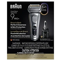 Rasoir sans fil à grille avec ou sans eau Series 9 PRO+ de Braun (9667cc)