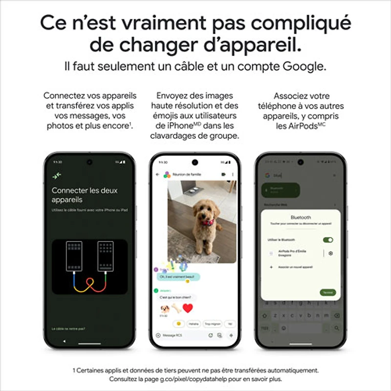 Pixel 10a de 128 Go de Google avec Koodo - Framboise - Forfait Balance sélectionné