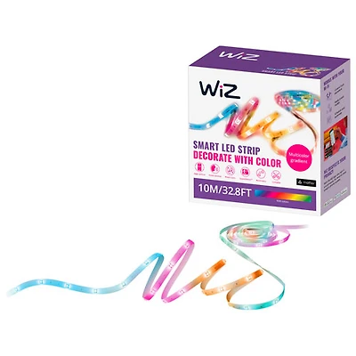 Bande lumineuse DEL RGBIC Wi-Fi 10 m (32,8 pi) de Wiz