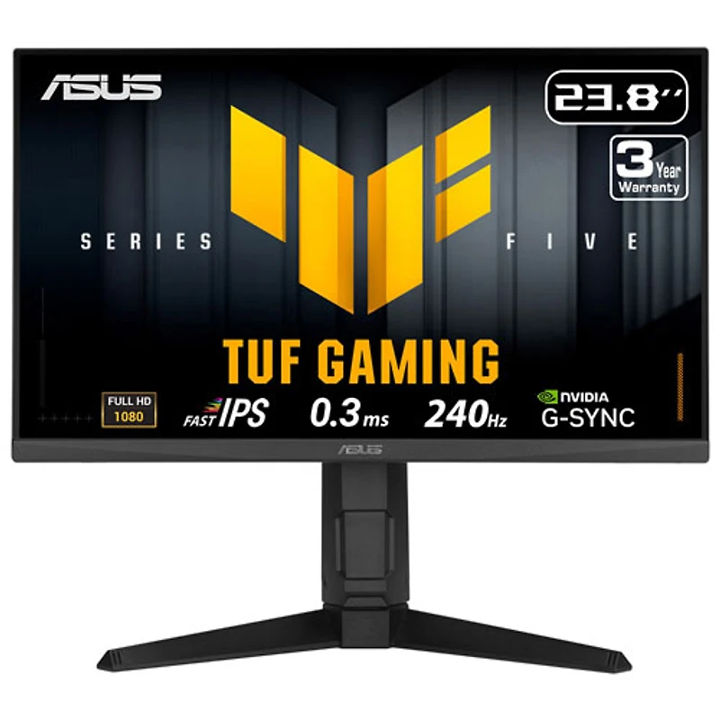 Moniteur de jeu ACL HD intégrale 240 Hz GàG 0,3 ms 24 po TUF Gaming G-Sync FreeSync d'ASUS (VG249QML5A)