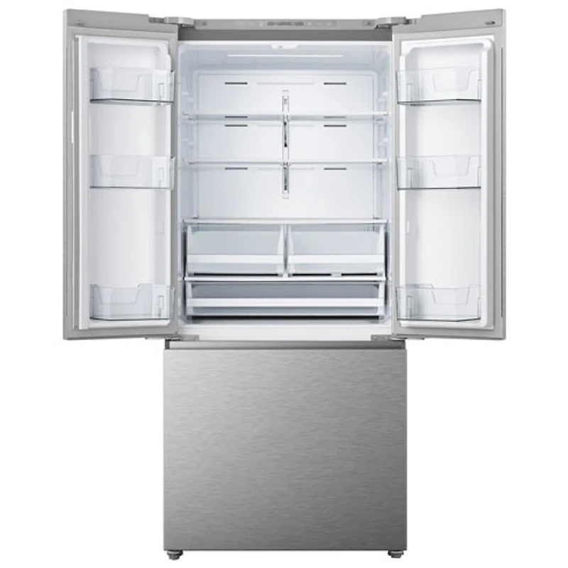 Hisense 30" 20.8 Cu. Ft. French Door Refrigerator (RF210N6AIE) - Stainless Steel