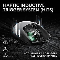 Logitech Pro X2 Superstrike 44000 DPI Wireless Optical Gaming Mouse - White