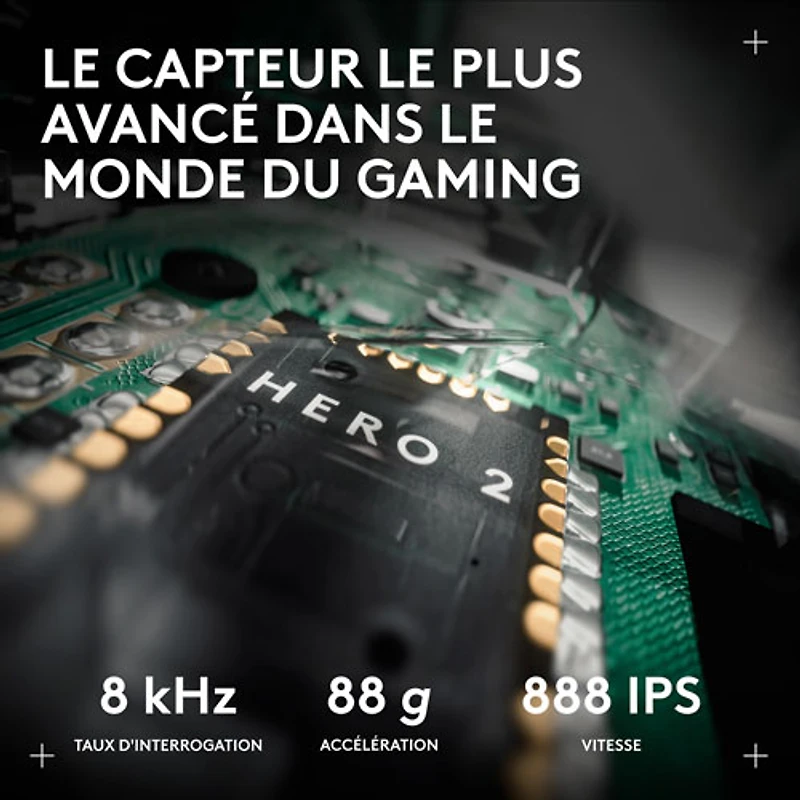 Logitech Pro X2 Superstrike 44000 DPI Wireless Optical Gaming Mouse - White