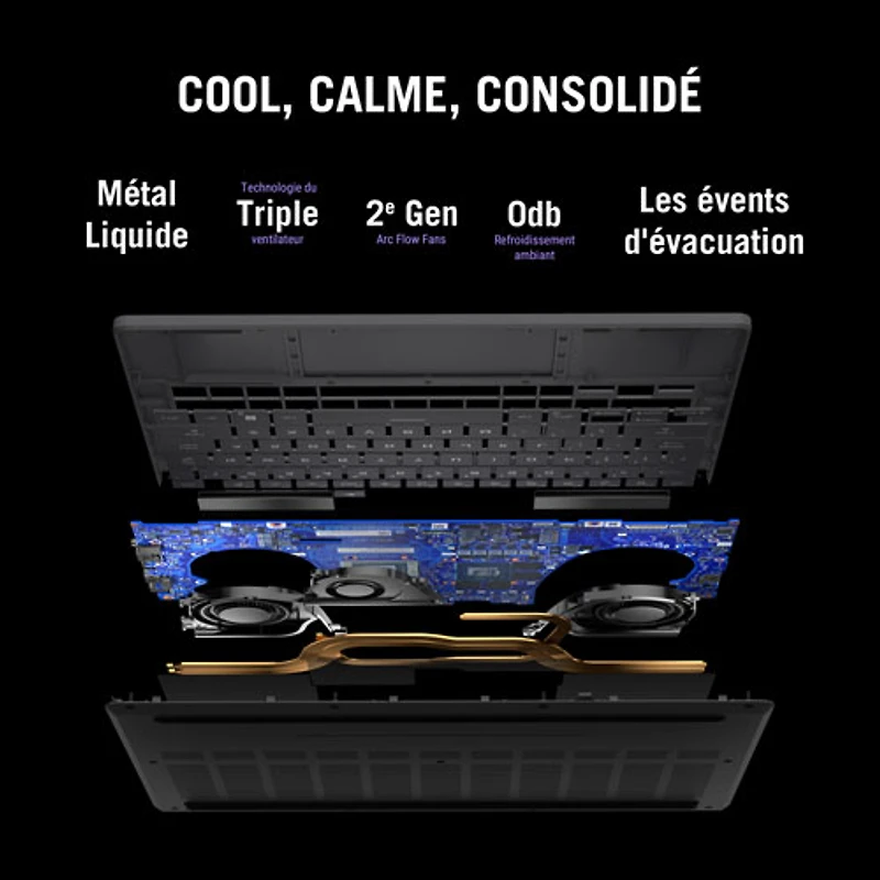 Portable de jeu 14 po ROG Zephyrus G14 d'ASUS - Gris éclipse (Ryzen AI 9 HX 370 AMD/RAM 32 Go/SSD 1 To/GeForce RTX 5060)