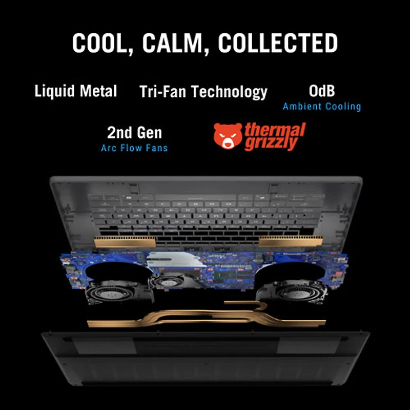 Portable de jeu 16 po ROG Zephyrus G16 d'ASUS - Gris éclipse (Core Ultra 9 285H d'Intel/RAM 32 Go/SSD 1 To/GeForce RTX 5060)