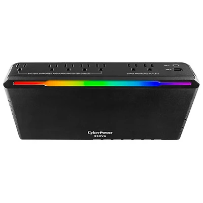 CyberPower 950VA UPS Battery Backup with RGB Lighting (GX950UC-FC)