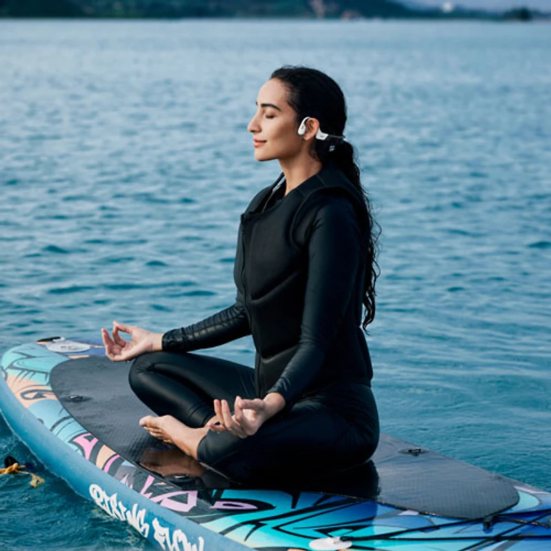 Écouteurs 100 % sans fil étanches OpenSwim Pro de Shokz - Blanc