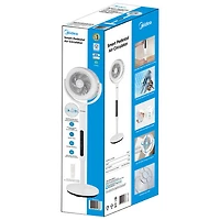 Midea DualBlade Air Circulator Pedestal Fan - 7" - White