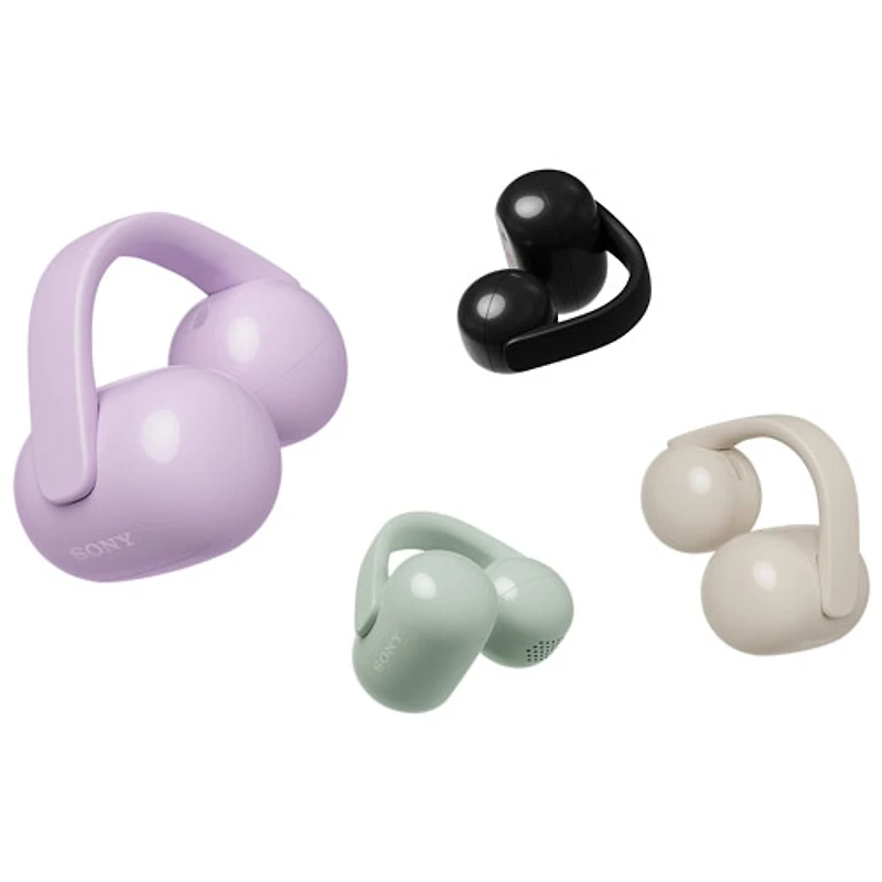 Sony Linkbuds Clip Open Ear True Wireless Earbuds - Greige