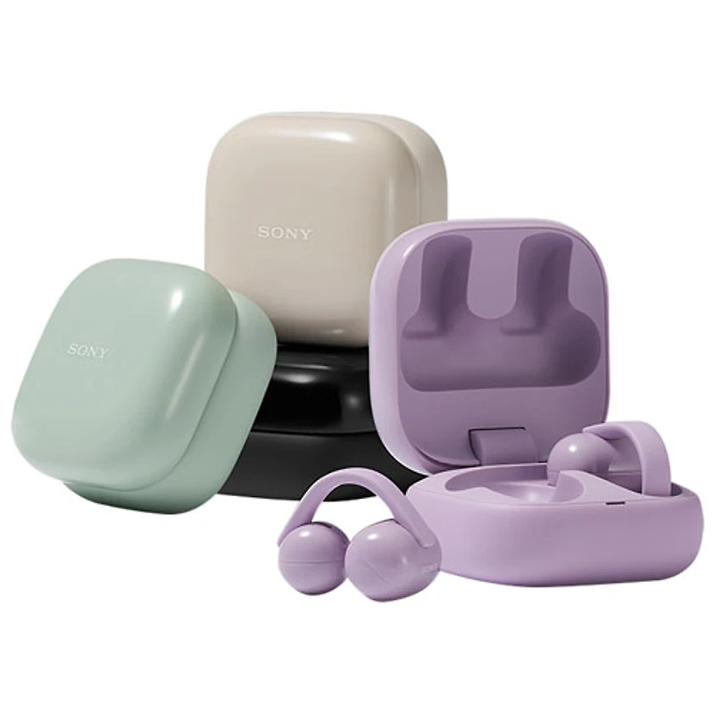 Sony Linkbuds Clip Open Ear True Wireless Earbuds - Greige