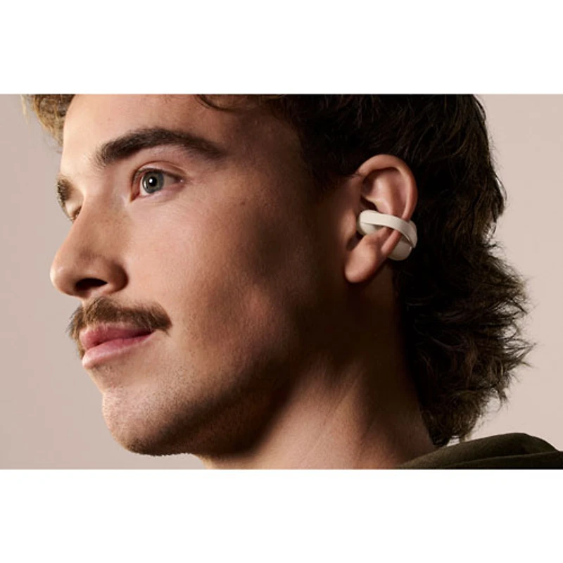 Sony Linkbuds Clip Open Ear True Wireless Earbuds - Greige