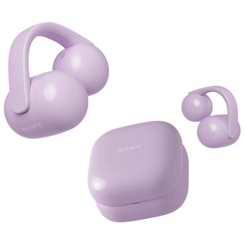 Écouteurs boutons ouverts à pince 100 % sans fil LinkBuds de Sony - Lavande