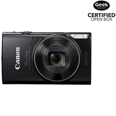 Open Box - Canon PowerShot ELPH 360 HS A Wi-Fi 20.2 MP 12x Optical Zoom Digital Camera -