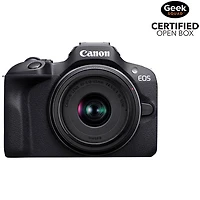 Open Box - Canon EOS R100 Mirrorless Camera with 18-45mm IS STM & 75-300mm Double Lens Kit