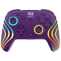 Turtle Beach Afterglow Wave Wireless RGB Gaming Controller for Nintendo Switch/Switch 2 - Purple