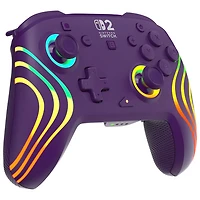 Turtle Beach Afterglow Wave Wireless RGB Gaming Controller for Nintendo Switch/Switch 2 - Purple