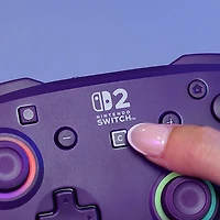 Turtle Beach Afterglow Wave Wireless RGB Gaming Controller for Nintendo Switch/Switch 2 - Purple