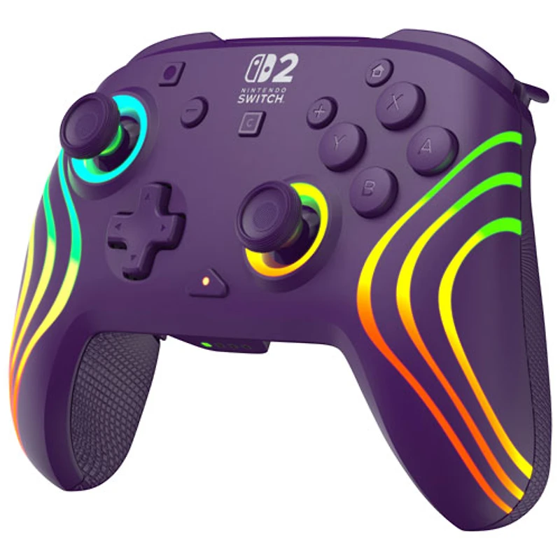 Turtle Beach Afterglow Wave Wireless RGB Gaming Controller for Nintendo Switch/Switch 2 - Purple