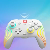 Manette de jeu sans fil RVB Afterglow Wave de Turtle Beach pour Nintendo Switch/Switch 2 - Blanc