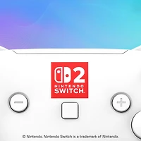 Manette de jeu sans fil RVB Afterglow Wave de Turtle Beach pour Nintendo Switch/Switch 2 - Blanc