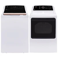 Laveuse à chargement par le haut 5,3 pi³ de GE (GTW690BMYWR) - Blanc/Rose doré