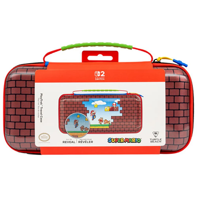 Turtle Beach PlayTrek Travel Case for Nintendo Switch 2/Switch - Mario Bricks