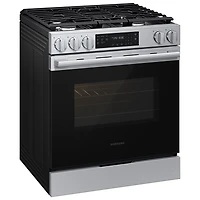 Cuisinière gaz encastrable 5 brûleurs convection véritable 6 pi³ 30 po BESPOKE de Samsung (NSG70H60SRAA) - Acier inoxydable