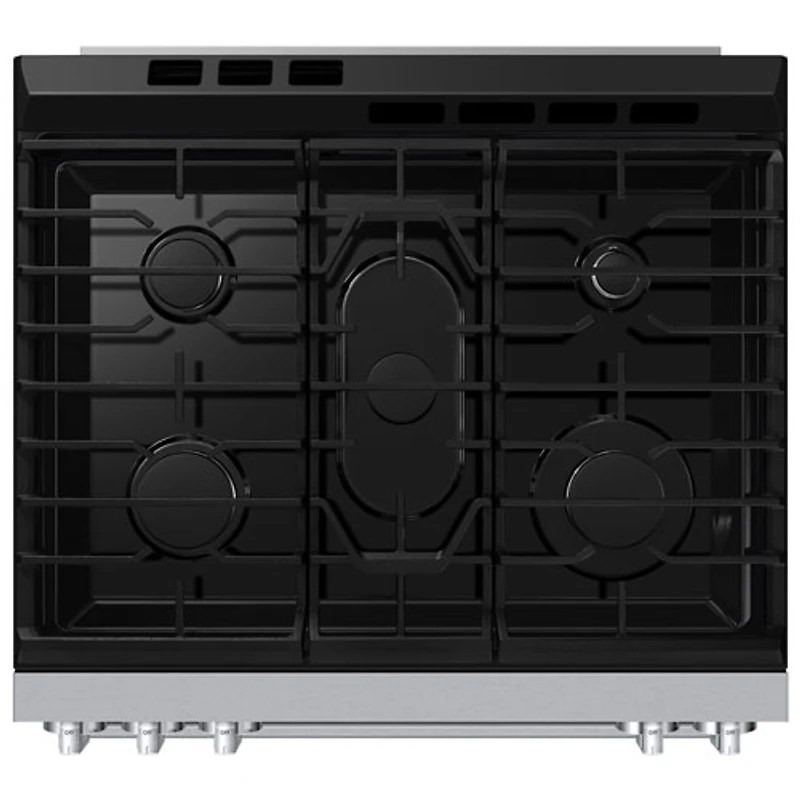 Cuisinière gaz encastrable 5 brûleurs convection véritable 6 pi³ 30 po BESPOKE de Samsung (NSG70H60SRAA) - Acier inoxydable