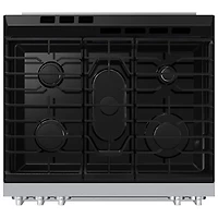 Cuisinière gaz encastrable 5 brûleurs convection véritable 6 pi³ 30 po BESPOKE de Samsung (NSG70H60SRAA) - Acier inoxydable