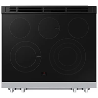 Samsung BESPOKE 30" 6.3 Cu. Ft. True Convection Smooth Top Slide-In Electric Range (NSE90H63SRAC) - Stainless Steel